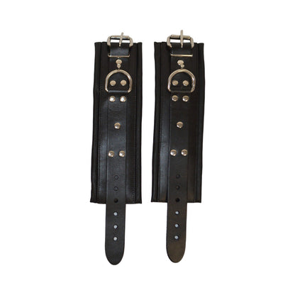 Prowler RED Leather Lockable Wrist Restraints