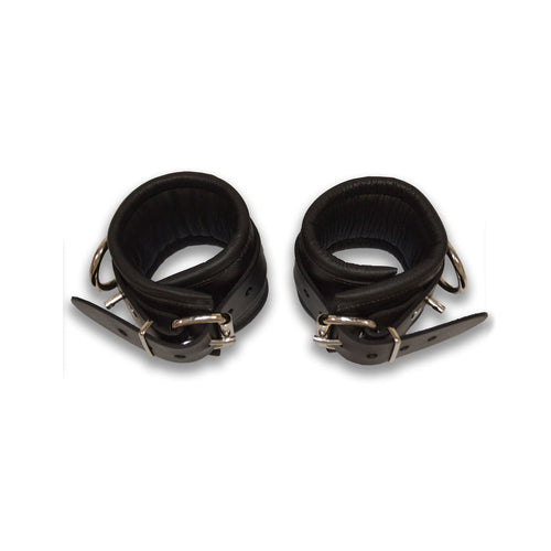 Prowler RED Leather Lockable Ankle Restraints