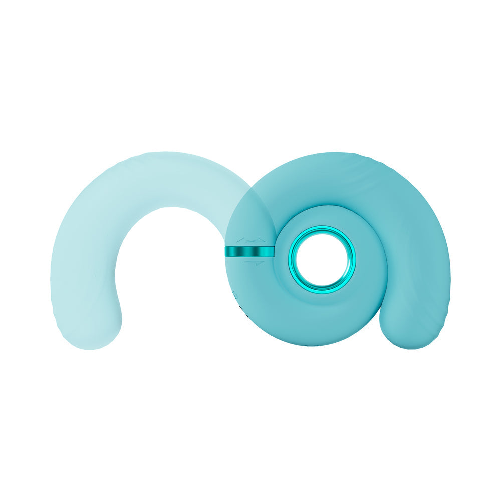LoveLine Gyre Rechargeable Silicone Vibrating Swirl Blue
