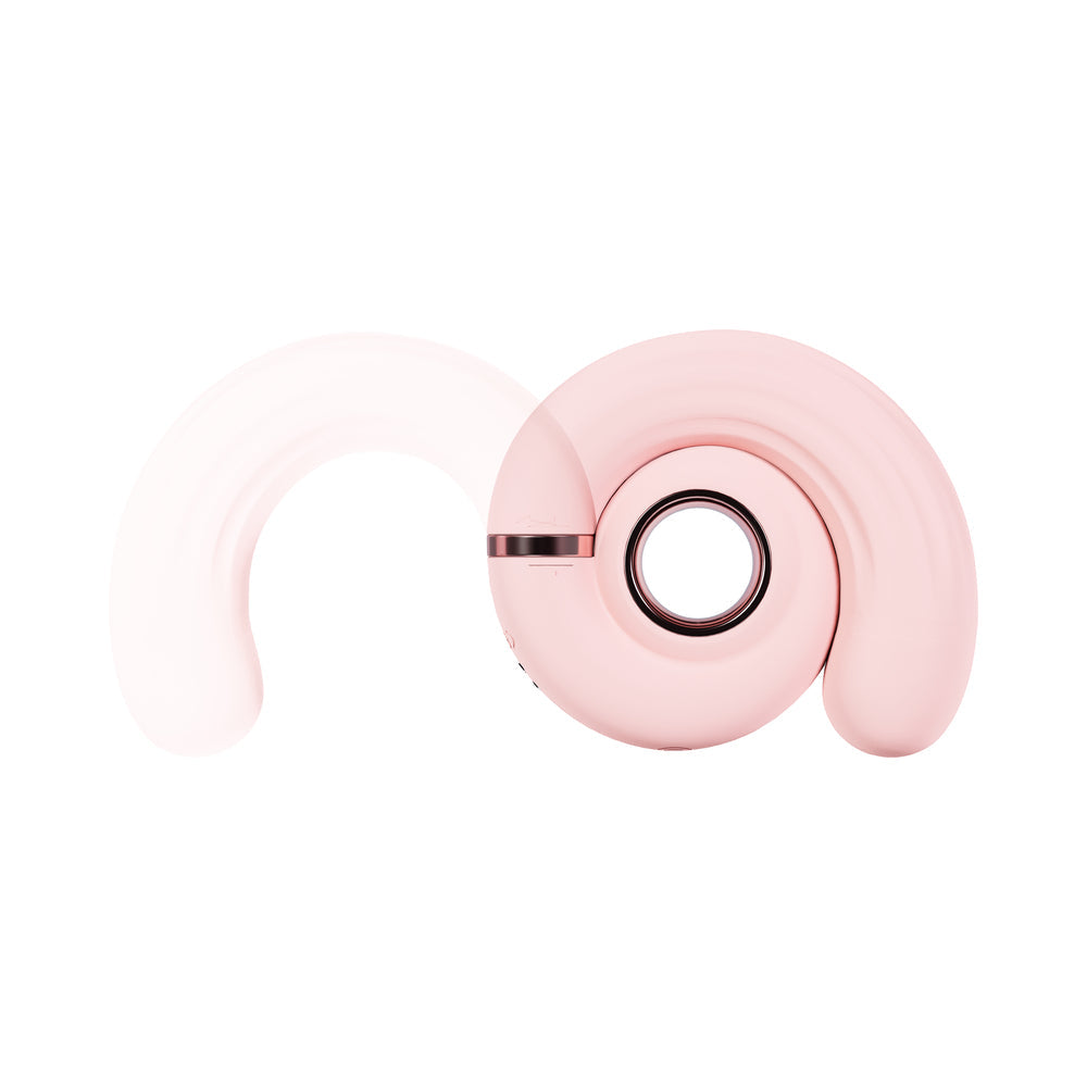 LoveLine Tourner Rechargeable Silicone Vibrating Swirl Pink