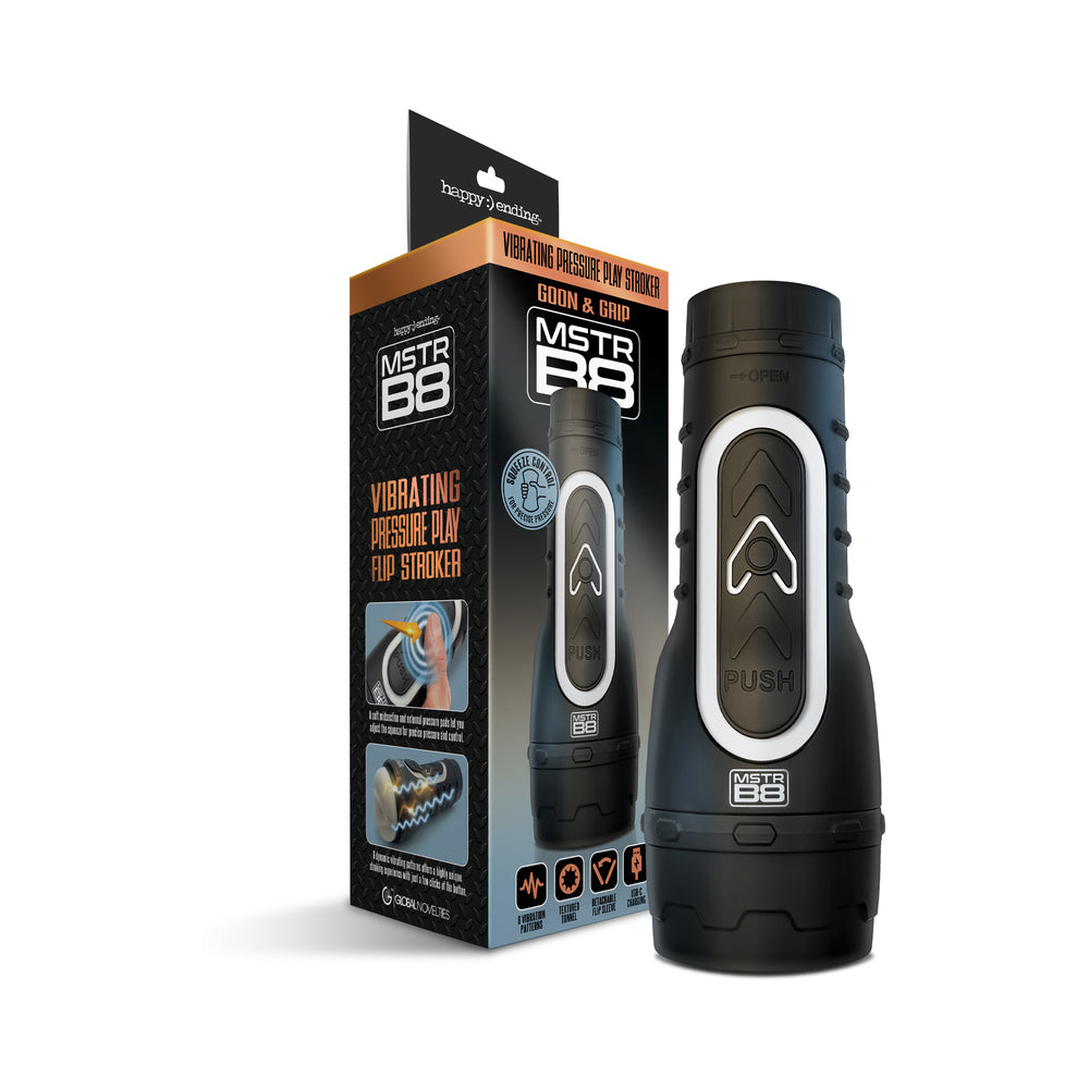 MSTR B8 Goon and Grip Vibrating Pressure Play Stroker