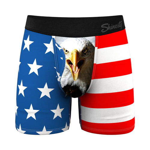 Shinesty Mascot American Flag Ball Hammock Underwear