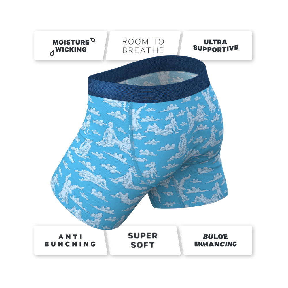 The Reverse Cloud Girl Cloud Ball Hammock Pouch Underwear with Fly