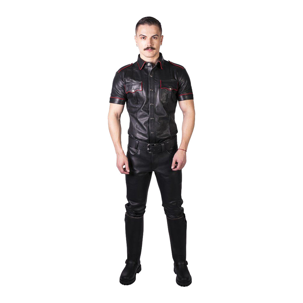 Prowler RED Leather Jeans