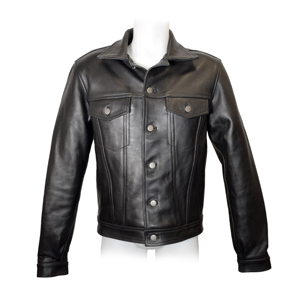 Prowler RED Leather Trucker Jacket