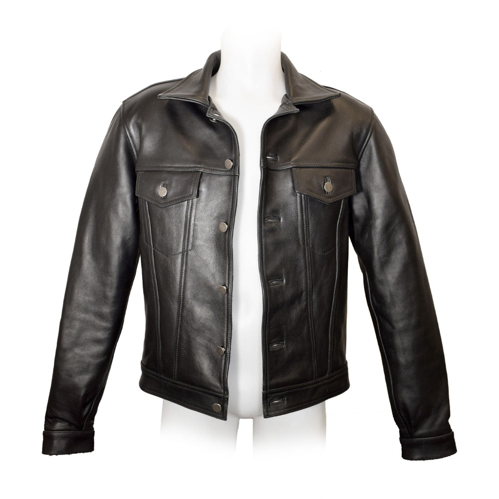 Prowler RED Leather Trucker Jacket