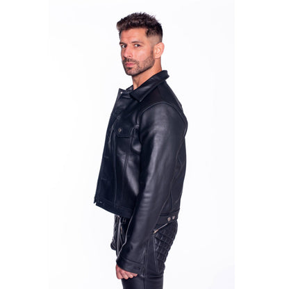 Prowler RED Leather Trucker Jacket