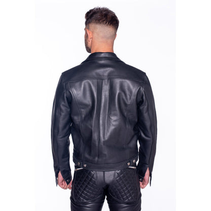 Prowler RED Leather Trucker Jacket