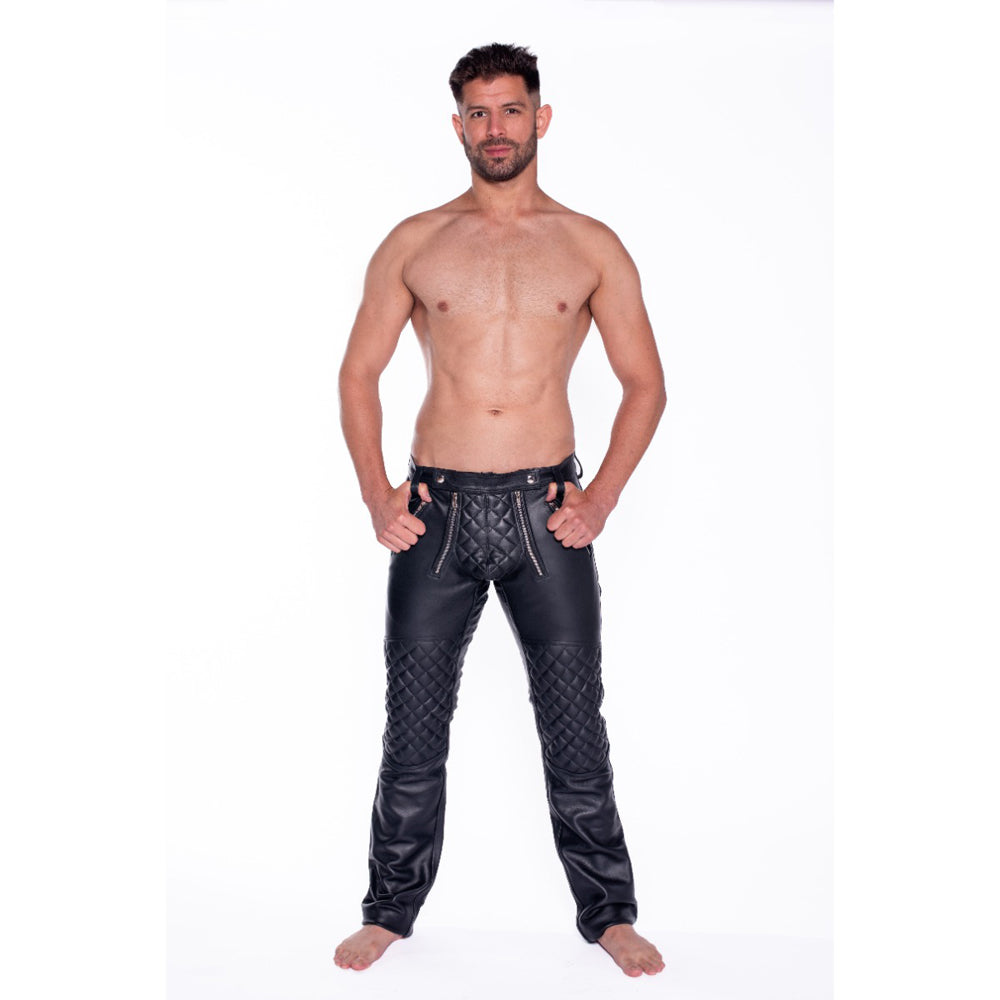 Prowler RED Quilted Leather Sailor Jeans