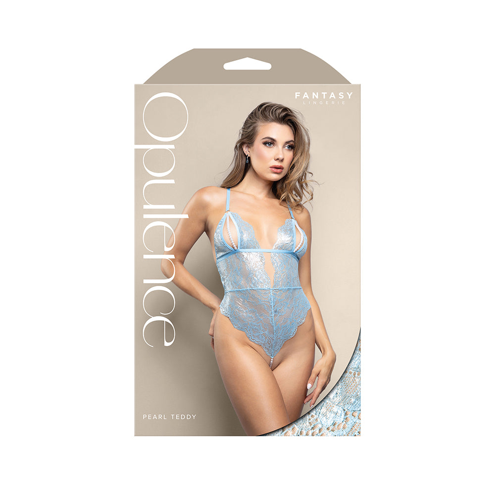 Fantasy Lingerie Opulence Split Pearl Cup Open-Back Teddy