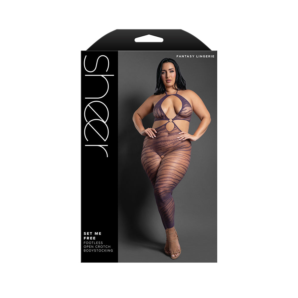 Fantasy Lingerie Set Me Free Halter Bodystocking