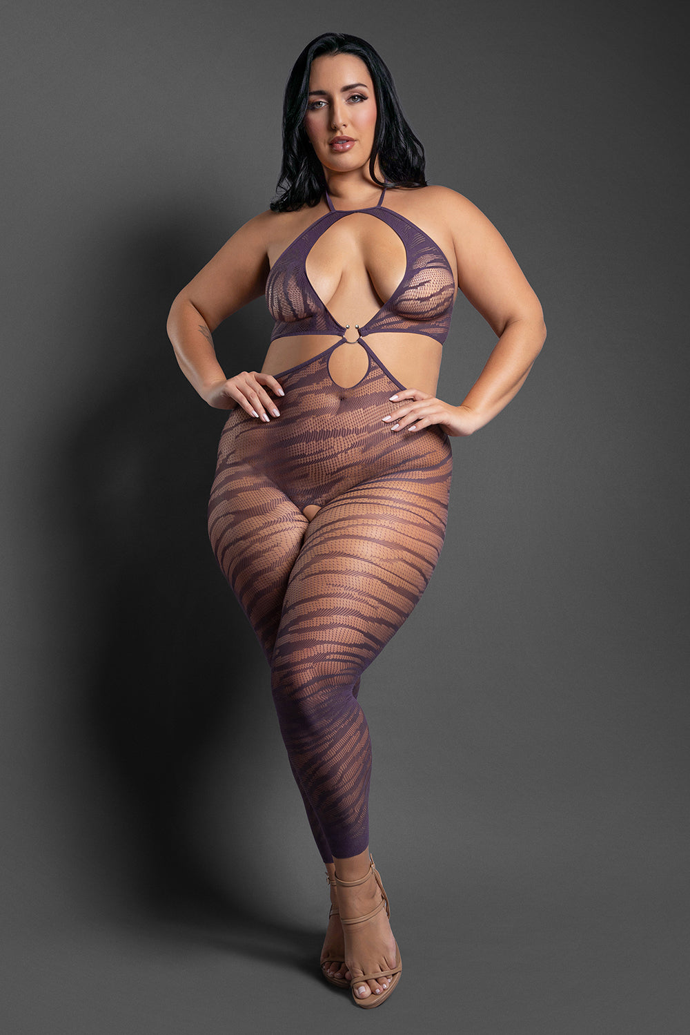 Fantasy Lingerie Set Me Free Halter Bodystocking