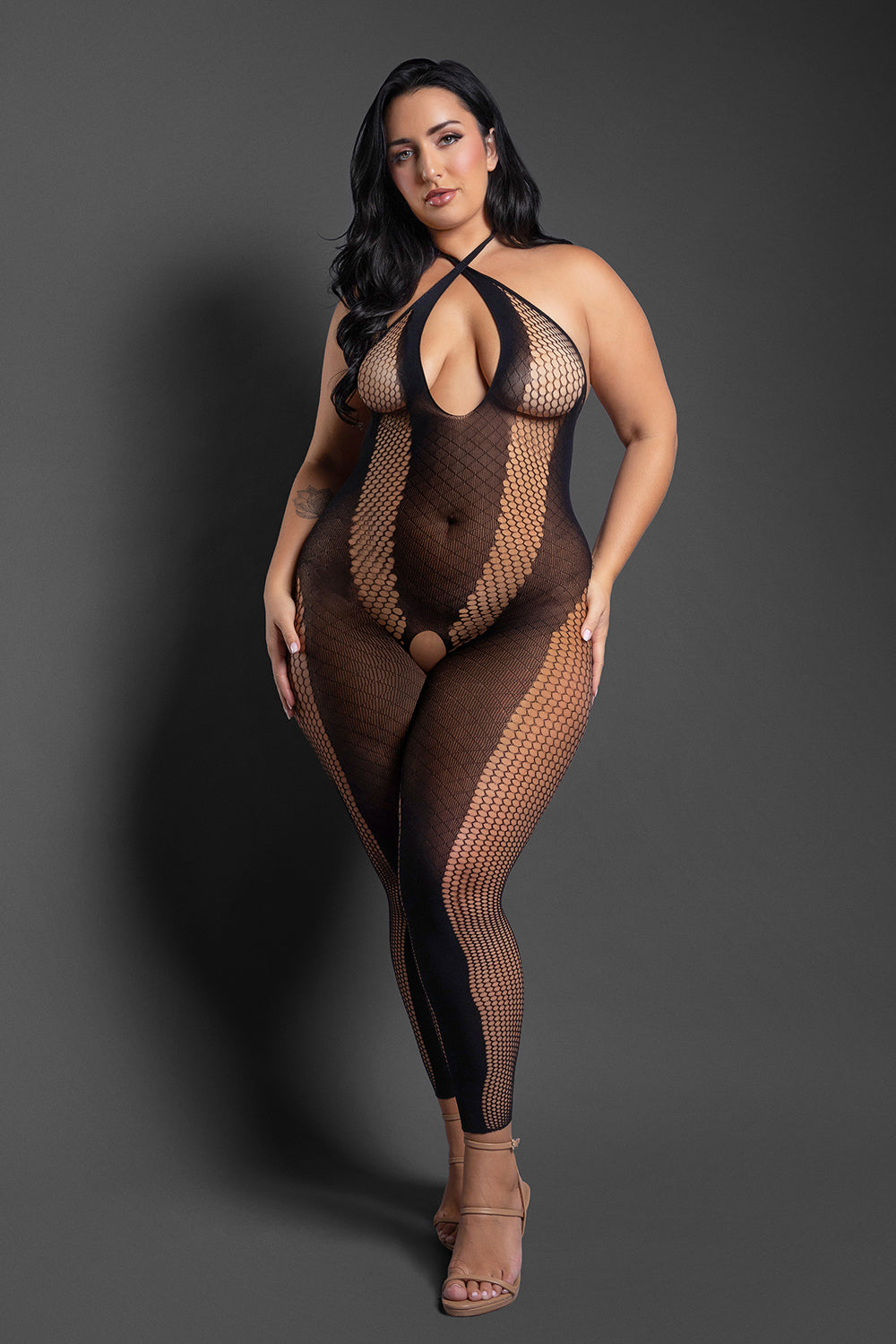 Fantasy Lingerie Make Your Move Footless Halter Bodystocking