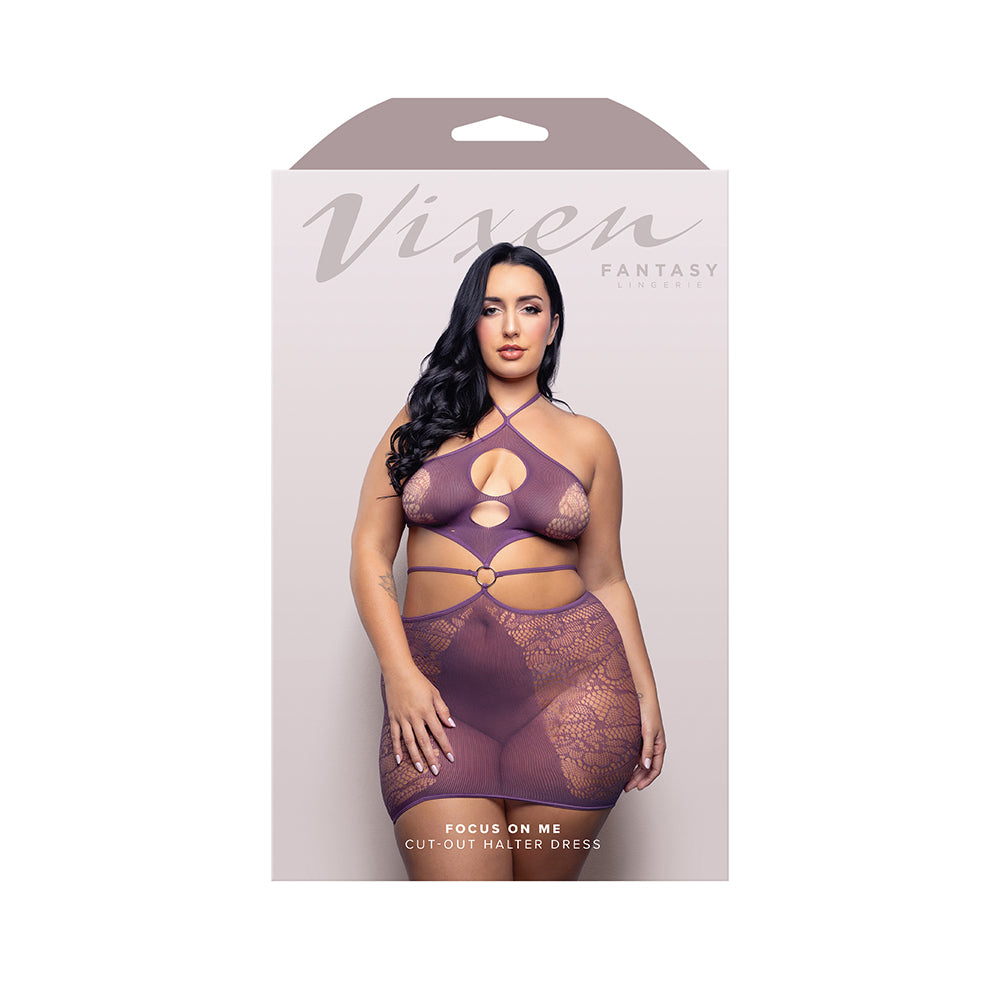 Fantasy Lingerie Vixen Focus On Me Cut-Out Halter Dress
