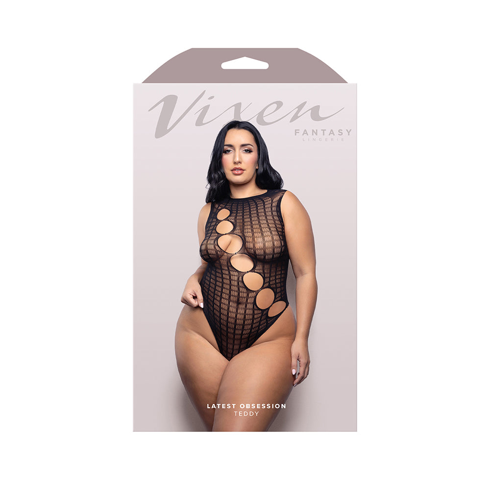 Fantasy Lingerie Vixen Latest Obsession Rhinestone Teddy