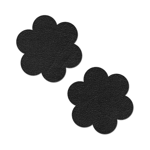 Pastease Everyday Reusable Onyx Suede Flower Pasties