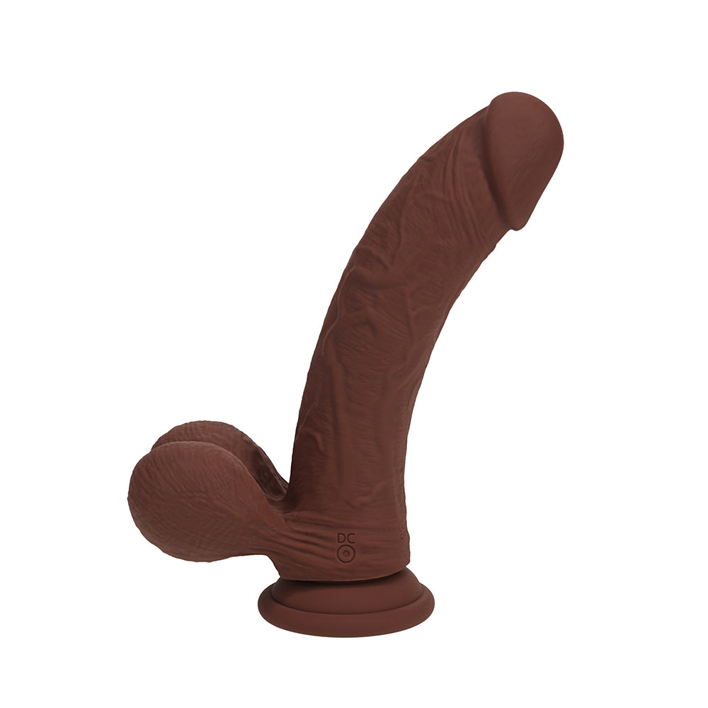 Realrock Realistic Dual Density Vibrating Silicone Dildo with Weighted Balls