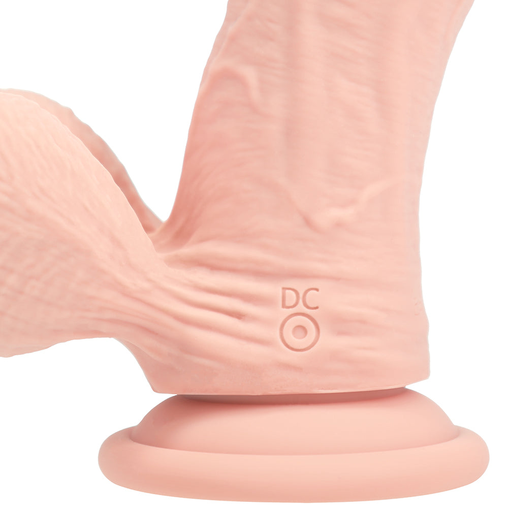 Realrock Realistic Dual Density Vibrating Silicone Dildo with Weighted Balls
