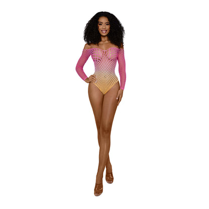 Dreamgirl Ombre Net Bodystocking Tropical