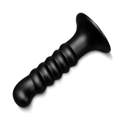 b-Vibe Krush 9.5 in. Curved & Ribbed Dildo with Suction Cup