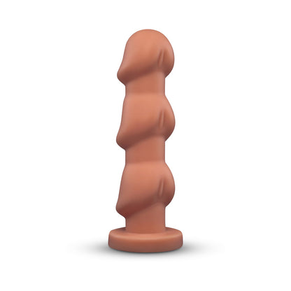 b-Vibe Headz 10.5 in. Multi-Bulb Dildo with Flared Base
