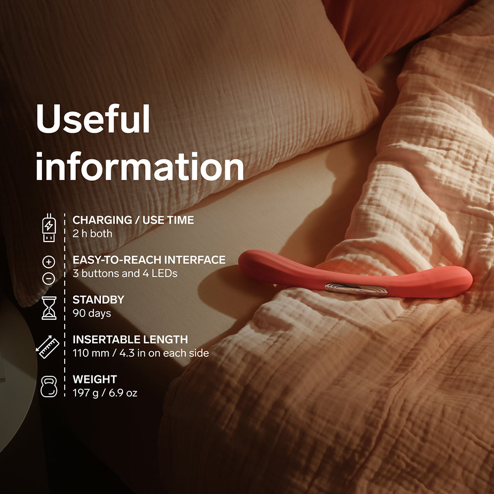 LELO BOOMERANG Couples Vibrator Cerise