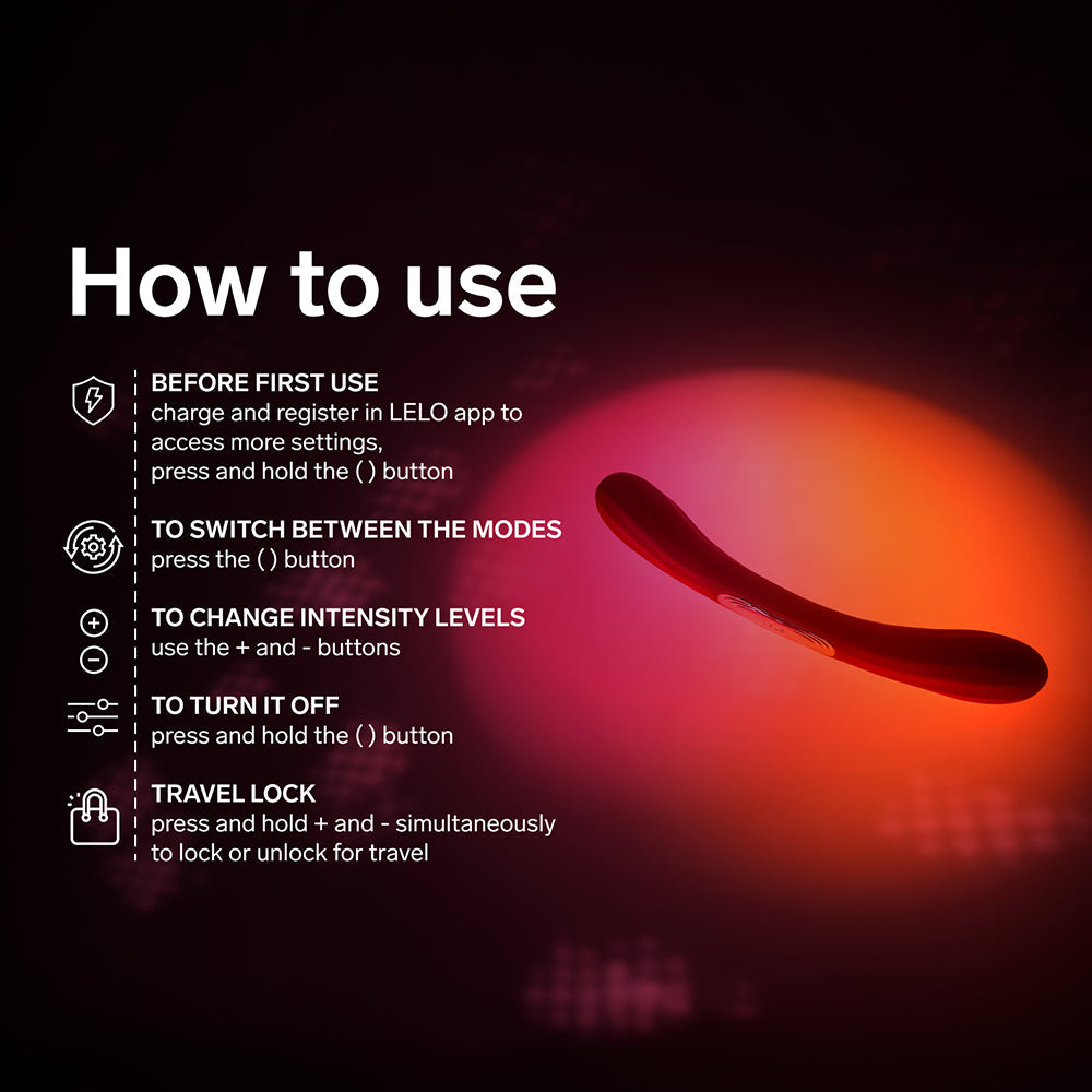 LELO BOOMERANG Couples Vibrator Coral Red