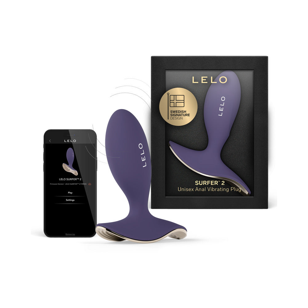 LELO SURFER 2 Vibrating Anal Plug Cyber Purple