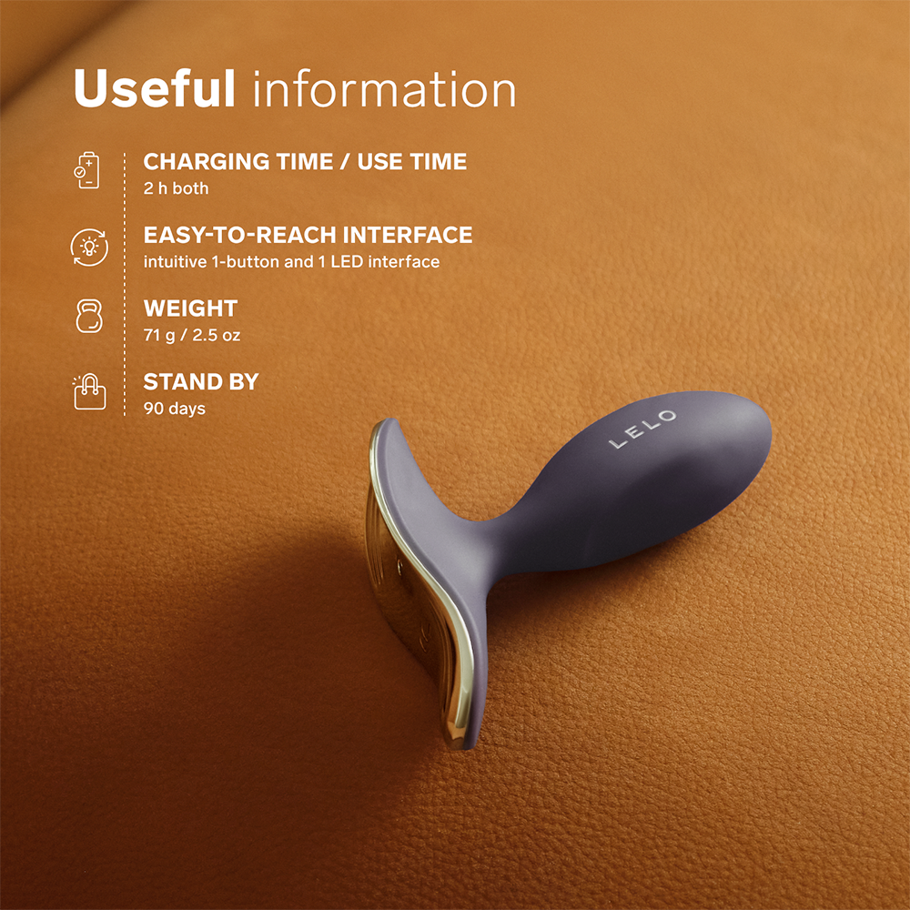 LELO SURFER 2 Vibrating Anal Plug Cyber Purple