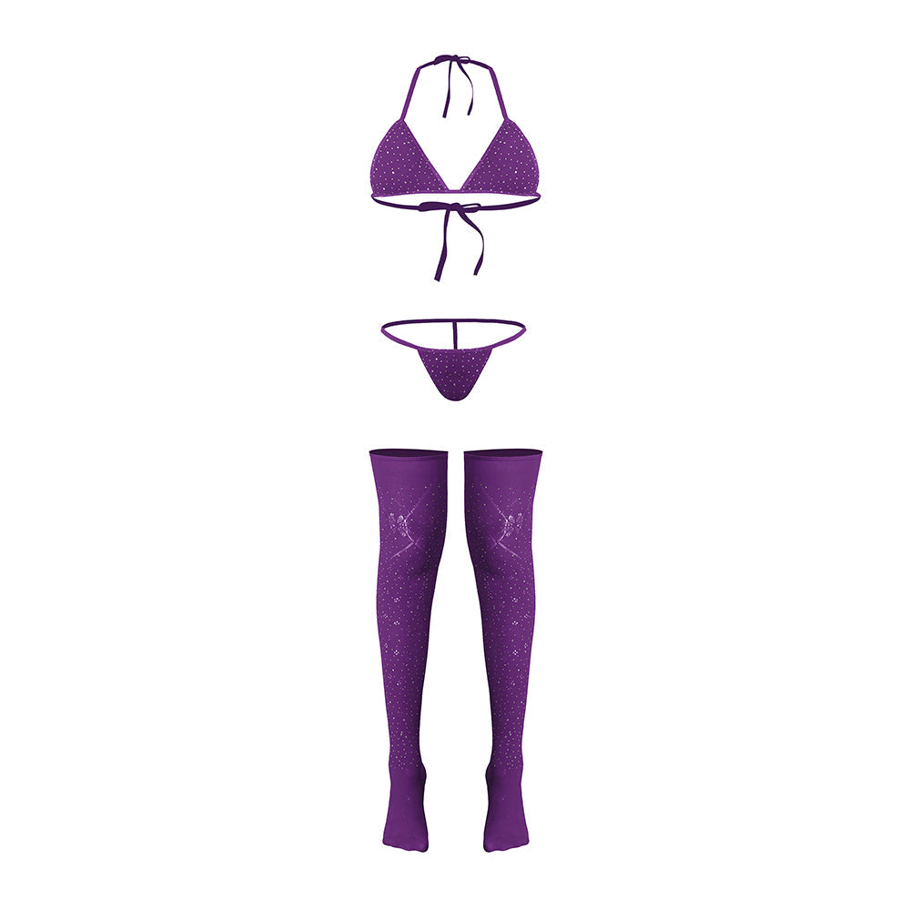 Magic Silk Seamless Bra, Panty & Thigh Highs