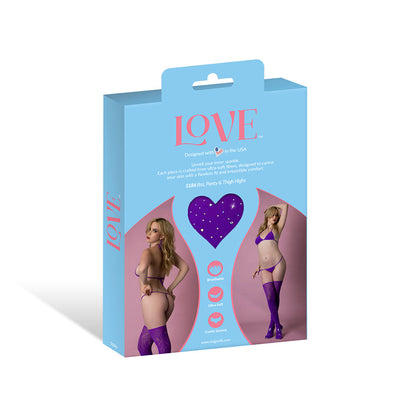 Magic Silk Seamless Bra, Panty & Thigh Highs