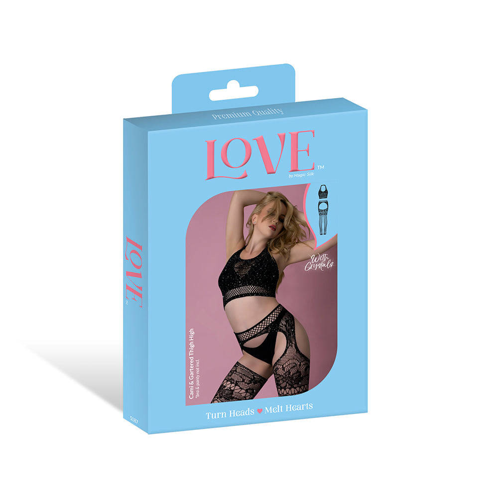 Magic Silk Seamless Cami & Gartered Thigh High
