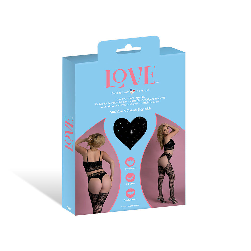 Magic Silk Seamless Cami & Gartered Thigh High