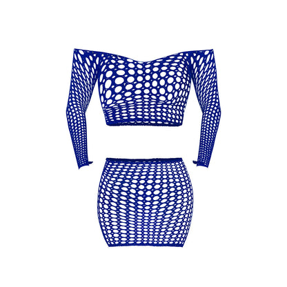 Magic Silk Seamless Off Shoulder Crop Top & Skirt