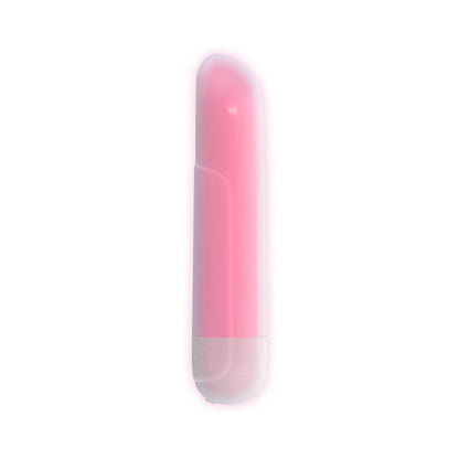 Evolved Shine On Glowing Pink Vibrating Bullet White/Pink
