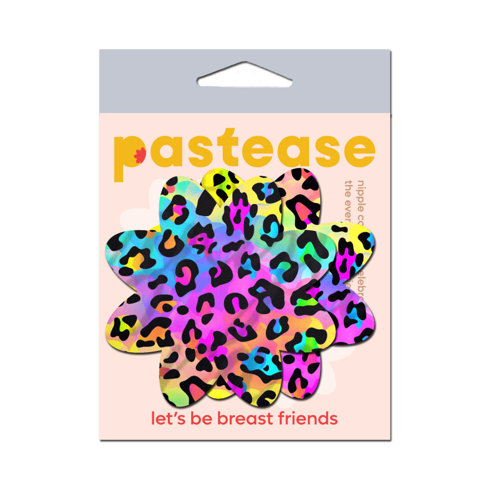 Pastease Rainbow Cheetah Leopard Print Petal Pasties