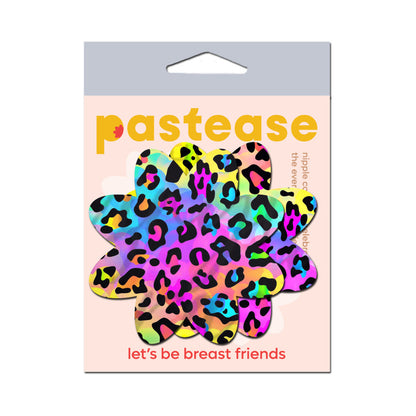 Pastease Rainbow Cheetah Leopard Print Petal Pasties