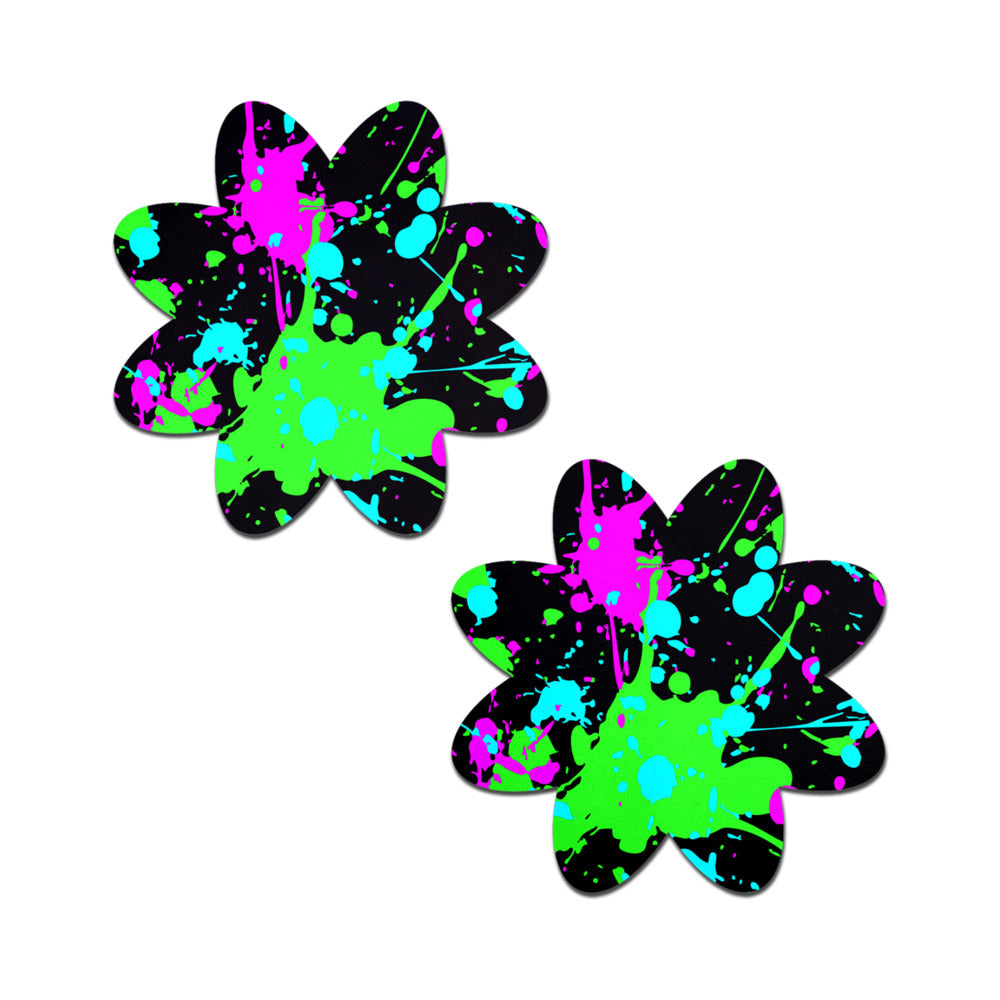 Pastease Neon Paint Splatter Petal Pasties