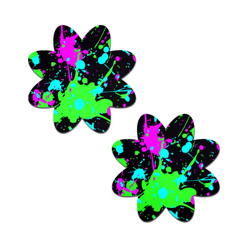 Pastease Neon Paint Splatter Petal Pasties