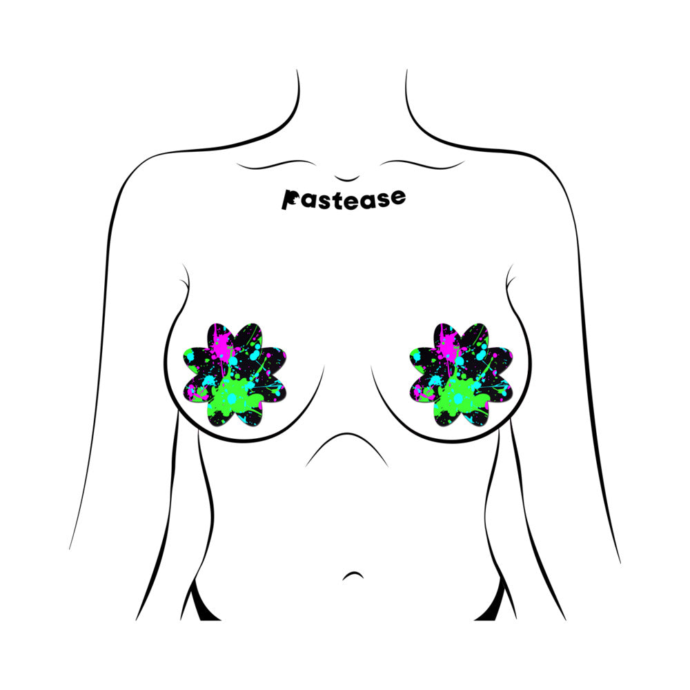 Pastease Neon Paint Splatter Petal Pasties