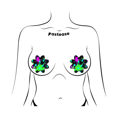 Pastease Neon Paint Splatter Petal Pasties