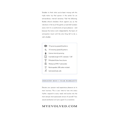 Evolved Shudder Quivering Nub Dual Stimulator
