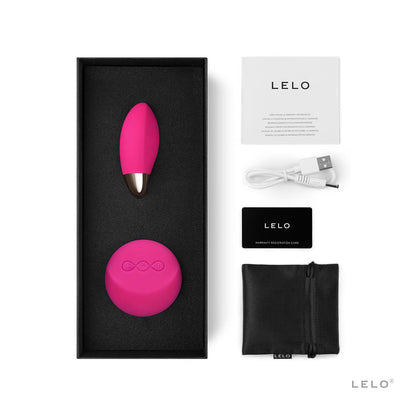 LELO LYLA 2 Remote Bullet Massager in cerise, alternate view