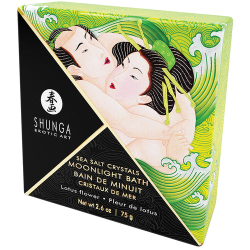 Shunga Moonlight Bath Sea Salt Crystals Lotus Flower