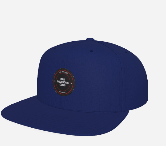 BDC Snapback Hat with Patch - Royal